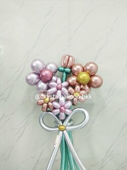 Flower Balloon Medium Bouquet ช่อ 7 ดอก พร้อมตกแต่ง สามารถเปลี่ยนสีได้