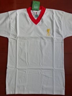 เสื้อฟุตบอล ทีมสโมสรลิเวอร์พูล ชุดเยือน เรโทร 1978 ใหม่ M-Size / LIVERPOOL Football Shirt Retro Away Kit 1978 Jersey NEW M-Size