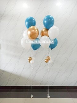 ลูกโป่ง แสดงความยินดี ช่อลูกโป่ง ช่อ 5 ลูก 2 ช่อ พร้อมตกแต่ง สามารถเปลี่ยนสีลูกโป่งได้