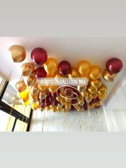 ลูกโป่ง New Year ลูกโป่งลอยฝ้า 70 ลูก พร้อมตกแต่ง สามารถเปลี่ยนสีลูกโป่งได้