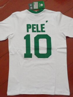 เสื้อฟุตบอล #10 เปเล่ ทีมสโมสรนิวยอร์ค คอสมอส ชุดเหย้า เรโทร เมเจอร์ ลีก ซอคเกอร์ 1976 ใหม่ M-Size / #10 PELE NEW YORK COSMOS Football Shirt Retro Home Kit Major League Soccer 1976 Jersey NEW M-Size