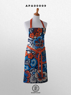 ผ้ากันเปื้อน พิมพ์ลาย Flowers รหัส APA00009 #ผ้ากันเปื้อน #SOdAapron #SOdAHome