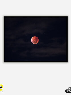 ภาพตกแต่งบ้านสำเร็จรูป Ruby Moon VGA00004 #SOdAcollection #ภาพตกแต่งบ้านสไตล์ดวงดาวและอวกาศ #ดวงดาว #อวกาศ #กาแลคซี่ #GALAXY #UNIVERSE