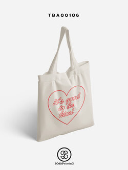 กระเป๋าผ้าแคนวาส it's good to be kind รหัส TBA00106 #SOdABag #SOdAPrintinG #กระเป๋า #กระเป๋าผ้า