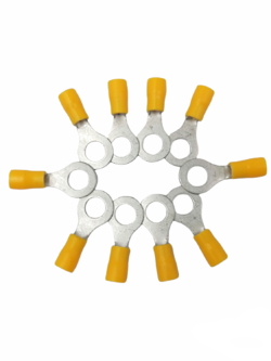 หางปลากลม มีปลอกหุ้ม RV 5.5-8 (ห่อ=10ตัว)