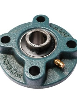 ตลับลูกปืนตุ๊กตา ทรงตัว O หมอนบล็อกแบริ่ง รูเพลา 1/2 นิ้ว ASAHI อาซาฮี รุ่น UCFC204-12 Pn.A211-0229 (แท้) ##