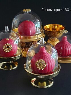 ขนมโมทกะ-ลาดู สีแดง | ถวายพระแม่อุมา พระแม่ลักษมี เทพฮินดูทุกพระองค์