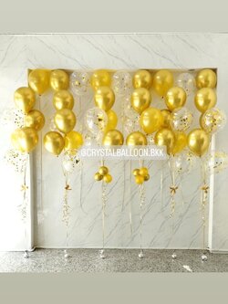 ลูกโป่ง New Year ช่อลูกโป่ง ช่อ 6 ลูก 4 ช่อ พร้อม ช่อลูกโป่ง ช่อ 5 ลูก 2 ช่อ,ลูกโป่งลอยฝ้า 10 ลูก พร้อมตกแต่ง สามารถเปลี่ยนสีลูกโป่งได้