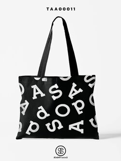 กระเป๋าผ้าช็อปเปอร์ SOdA Collection รหัส TAA00011 #SOdABag #SOdAPrintinG #กระเป๋าShopper #กระเป๋าผ้าสะท้อนน้ำ