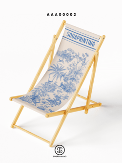 เก้าอี้ชายหาด FOREST สีขาว-ฟ้า AAA00002 #FOREST #เก้าอี้ชายหาด #SunLounge #SOdAhome #SOdAPrintinG