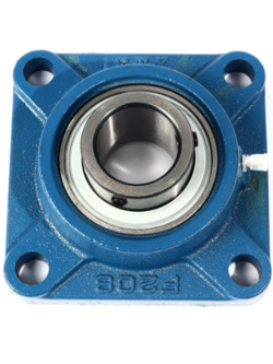 ตลับลูกปืนตุ๊กตา ทรงสี่เหลื่ยม ระบบซีลป้องกันฝุ่น รูเพลา 1-1/2 นิ้ว ETK อีทีเค รุ่น UCF208-24 Pn.E151-0045 (แท้) ##