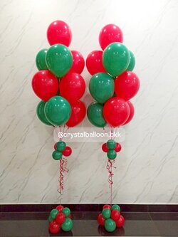 ลูกโป่ง แสดงความยินดี ลูกโป่งช่อ 10 ลูก 2 ช่อ พร้อมตกเเต่ง สามารถเปลี่ยนสีลูกโป่ง/ข้อความสามารถเปลี่ยนได้