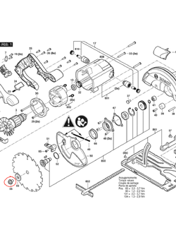 สกรู Bosch บอช GKS 140 [#56] Pn.1619PB4471 (แท้) ## (*)