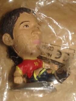 ตุ๊กตาโมเดลนักฟุตบอล ราอูล ทีมชาติสเปน โครินเธียน ไมโครสตาร์ - Kicker 2002 Silver Base - MC839 ใหม่ / RAUL SPAIN National Football Team Corinthian MicroStars Football Figure - Kicker 2002 Silver Base - MC839 NEW