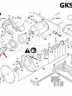 ทุ่น เลื่อยวงเดือน Bosch บอช GKS 140 Pn.1604010B9J (แท้) ## (*)