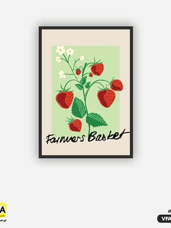 ภาพตกแต่งบ้านสำเร็จรูป Strawberry Flower VFA00009 #SOdAcollection #ภาพตกแต่งบ้านสไตล์อาหาร #อาหาร #FOOD