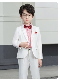 พร้อมเช่า ชุดสูทเด็กชาย สีขาว ** พร้อมเช่า ไซส์ 120 , 140 **