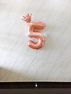 ลูกโป่งเซอร์ไพรส์ ลูกโป่งฟอยล์เป่าลอย 40 " พร้อมตกแต่ง สามารถเปลี่ยนสีลูกโป่ง/เปลี่ยนข้อความได้