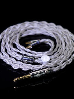 ขาย Hakugei Plume สายอัพเกรดหูฟัง ทองแดงชุบเงิน 6N OCC แบบ Litz