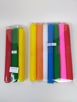 ชุดผ้าแพร สามสี เจ็ดสี ขนาด 1 เมตร และ 2 เมตร