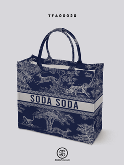 กระเป๋า Book Tote Bags ลาย FOREST รหัส TFA00020 #ใส่ชื่อได้ #SOdAbag #SOdAPrintinG #ForestCollection