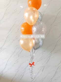 ลูกโป่ง แสดงความยินดี ช่อลูกโป่ง ช่อ 7 ลูก 1 ช่อ พร้อมตกแต่ง สามารถเปลี่ยนสีลูกโป่งได้