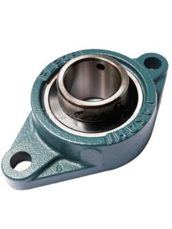 ตลับลูกปืนตุ๊กตา ทรงวงรี (รูปไข่) รูเพลา 40 มิลลิเมตร ASAHI อาซาฮี รุ่น UCFL208 Pn.A211-0150 (แท้) ##