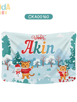 ผ้าห่มเด็ก ลาย Winter ใส่ชื่อได้ รหัส CKA00160 ⛄️❄️#Winter #SOdAbaby