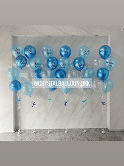 ลูกโป่ง โอกาศพิเศษอื่นๆ ช่อลูกโป่ง ช่อ 7 ลูก 4 ช่อ พร้อม ลูกโป่งใส ใส่กลิตเตอร์ พร้อมตกเเต่ง สามารถเปลี่ยนสีลูกโป่ง/เปลี่ยนข้อความได้