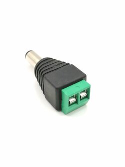 ปลั๊ก DC 2.1mm. ท้ายขันน็อต 2P #PR-DC-581 #J7