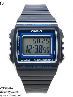 CASIO W-215H-8A