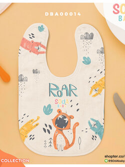ผ้าซับน้ำลาย ลาย Tiger Collection2 รหัส DBA00014 #SOdAbaby