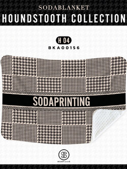 ผ้าห่ม ใส่ชื่อได้ HOUNDSTOOTH COLLECTION รหัส BKA00156 #ใส่ชื่อได้ #SOdAblanket