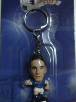 พวงกุญแจ ตุ๊กตาโมเดลนักฟุตบอล ฟ.อินซากี้ ทีมชาติอิตาลี โครินเธียน ไมโครสตาร์ - 2003 ใหม่ / F.INZAGHI ITALY National Football Team Corinthian MicroStars Football Figure Key Ring - 2003 NEW