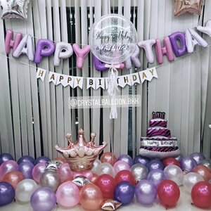 ลูกโป่ง วันเกิด Bubble ขนาด 24" พร้อม ฟอยล์ตัวอักษร,ป้ายธง Happy Birthday,ลูกโป่งโปรยพื้น 40 ลูก,ฟอยล์ดาว ขนาด 10"/24",ฟอยล์ตกแต่งตั้งฐาน 1 ชิ้น พร้อม ฟอยล์เค้กใหญ่ 1 ชิ้น พร้อมตกเเต่ง สามารถเปลี่ยนสีลูกโป่ง/เปลี่ยนข้อความได้