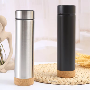 กระบอกสแตนเลส ฝาเกลียวฐานจุกไม้คอร์ก 500 ml