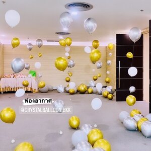 ลูกโป่ง ฟองอากาศ ประดับภายในงาน 10 เส้น พร้อมตกแต่ง สามารถเปลี่ยนสีลูกโป่งได้