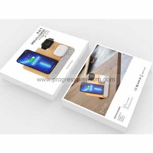 แท่นชาร์จไม้3in1พร้อมนาฬิกาดิจิตอล