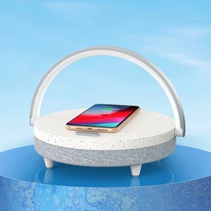 ลำโพงบลูทูธมัลติฟังก์ชัน รุ่น EZVALO (ลำโพงบลูทูธ,แท่นวางโทรศัพท์,โคมไฟLED,ที่ชาร์จไฟโทรศัพท์ไร้สาย)