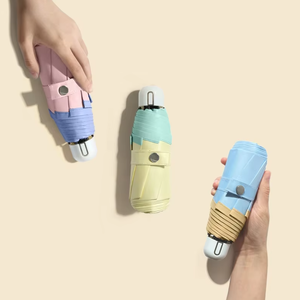 ร่มพับมินิทูโทน 5 ตอน 21 นิ้ว 8 ก้าน รุ่น NQ-153