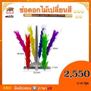 ++ อุปกรณ์มายากล ช่อดอกไม้เปลี่ยนสี (Hamed Colorful Feather Strick)