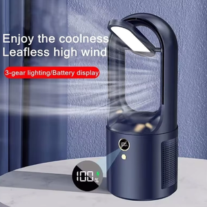 พัดลมตั้งโต๊ะไร้ใบพัดมีกระจก รุ่นX27 2000 mAh