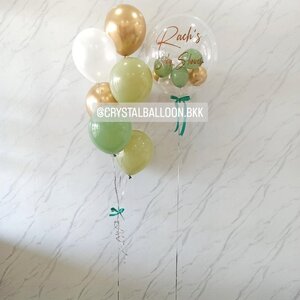 ลูกโป่ง Welcome Baby Bubble USA 24" พร้อม ช่อลูกโป่ง ช่อ 6 ลูก 1 ช่อ พร้อมตกแต่ง สามารถเปลี่ยนสีลูกโป่ง/เปลี่ยนข้อความได้