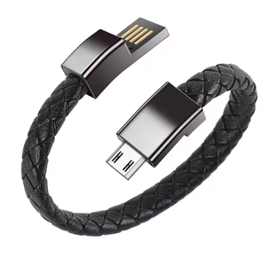 Cable Charger แบบรัดข้อมือหนัง PU ขนาด 20-22.5ซม