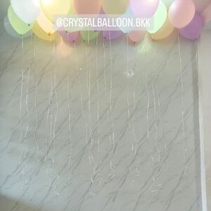 ลูกโป่ง วันเกิดเด็ก ลูกโป่งลอยฝ้า 20 ลูก โทนพาสเทล พร้อมตกแต่ง สามารถเปลี่ยนสีลูกโป่งได้