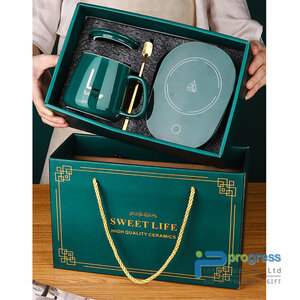 ชุดแก้วน้ำ+แท่นทำความร้อน