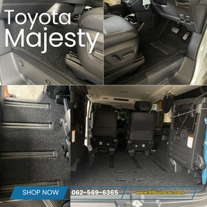 พรมรถToyota Majesty พรมปูพื้นรถยนต์เข้ารูป เพิ่มความหรูหราและปกป้องพื้นรถ