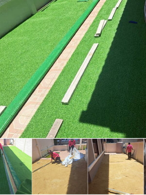 รีวิวงานติดตั้งหญ้าเทียม 2 CM รุ่น SD รุ่น CS2-SD