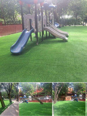 รีวิวงานติดตั้งหญ้าเทียม Premium 2 CM รุ่น C2-P