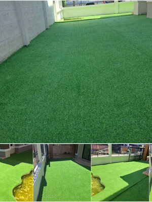 รีวิวงานติดตั้งหญ้าเทียม 2 CM รุ่น SD รุ่น CS2-SD